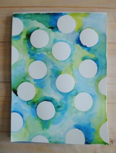 water color negative circles