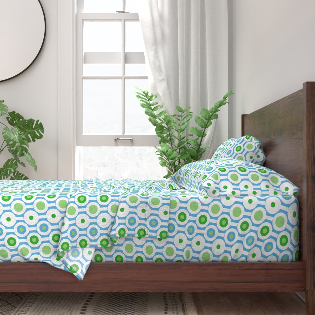 circle green sheet set