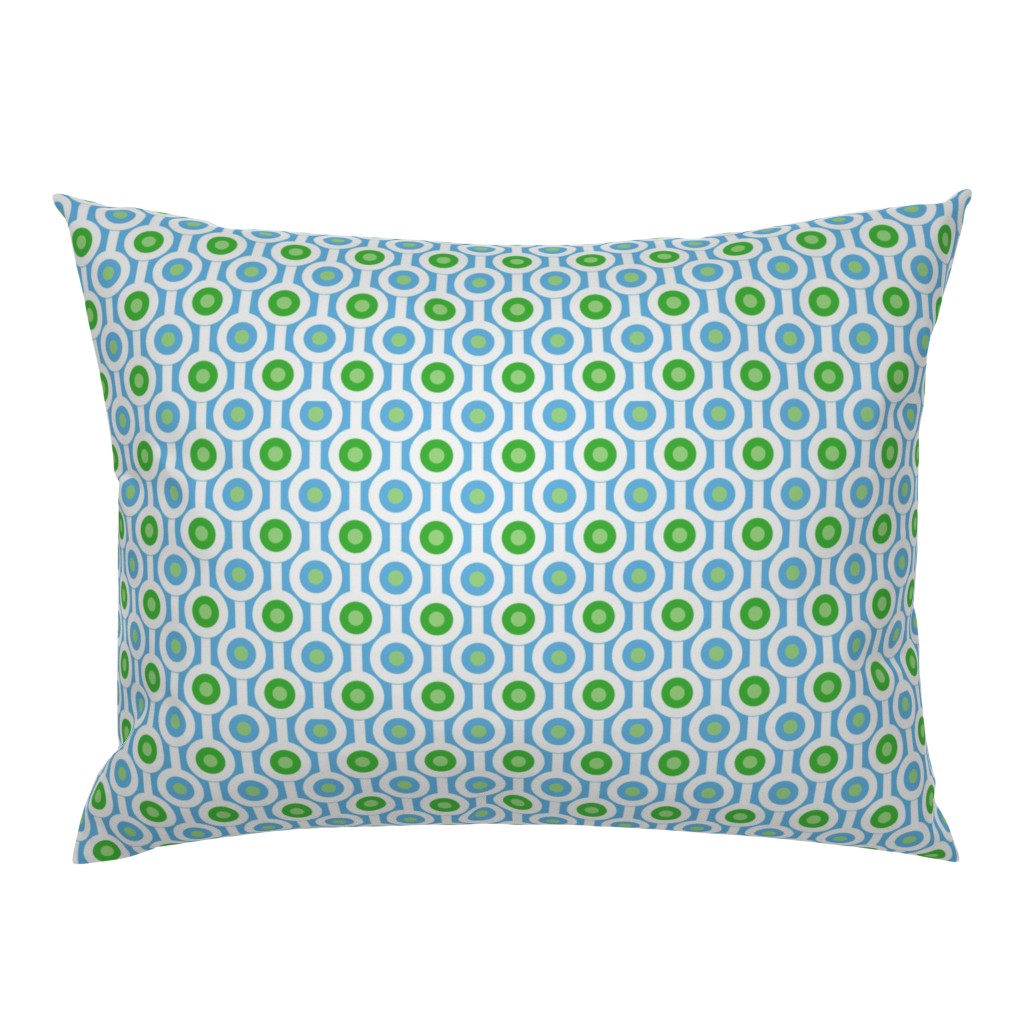 green circle pillow sham