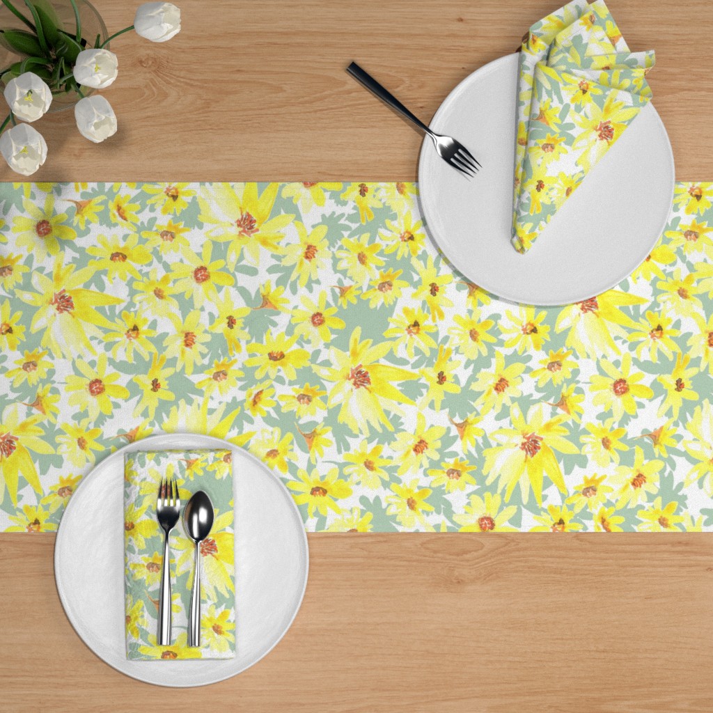 prairie dock table runner