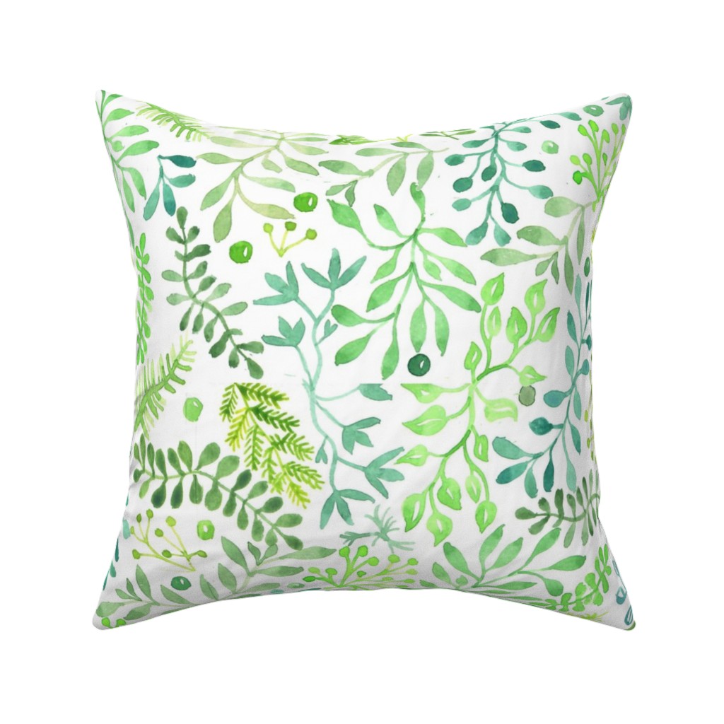 prairie foliage throw pillow