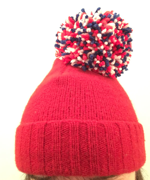 sew a hat from a sweater