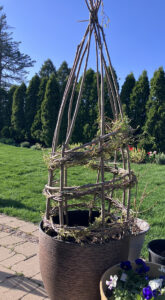 wicker garden climber tutorial